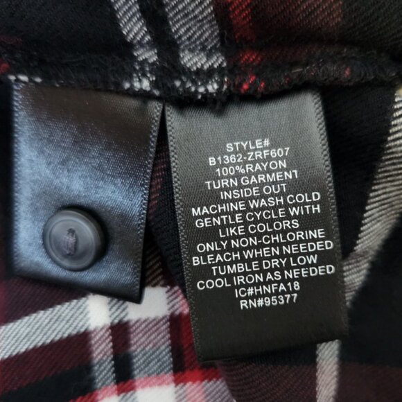 Sanctuary Plaid Button Down Shirt Size XS - Picture 6 of 6